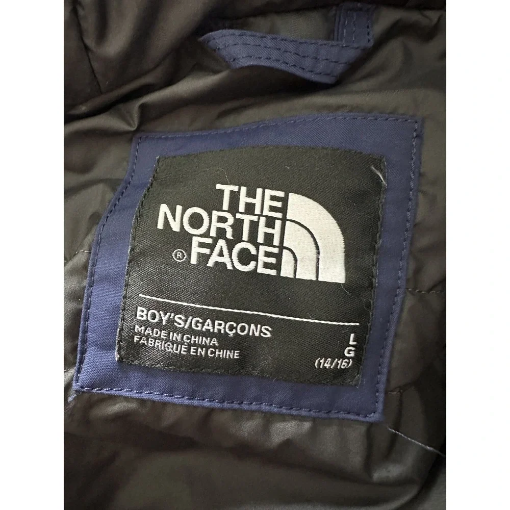 The‎ North Face Down Jacket Hooded Coat Kids 14-16 Girl or Boy Navy Blue 550 Dry